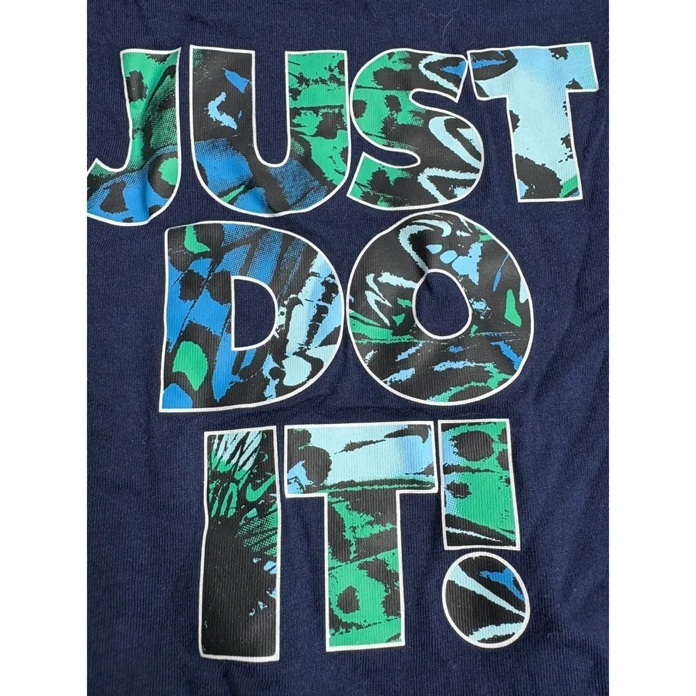 Nike Kids Navy Blue Just Do It Graphic T Shirt Size 6X